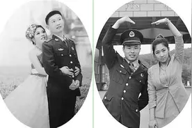 女军官嫁给男士官，咋了？图片