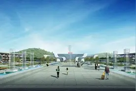 隆回火车站现代大气  未来可乘车东往厦门西抵兰州图片