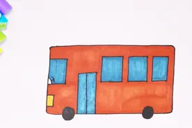 萌娃成长必备：儿童绘画 涂色 安全出行的公交车简笔画 宝妈必学视频封面