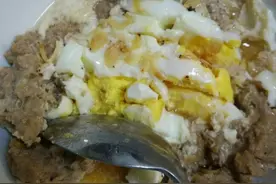 肉糜蒸蛋图片