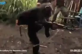 猴子拿把ak追着这帮非洲士兵跑，原谅我不厚道的笑了视频封面