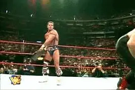 WWE90年代的摔角！HBK掏挡赢冠军！被场外炸弹摔！太惨了图片