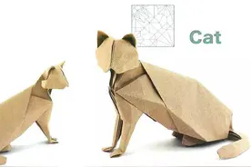 折纸教程每日荐 2016 5.16：猫图片