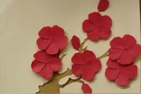 永远绽放在你的心中三月桃花折纸图解教程图片
