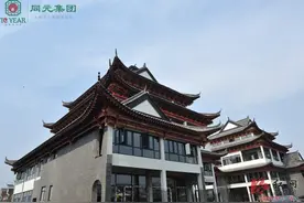 桃花源古镇主大街古建主体工程已完工图片
