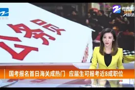 国考报名首日海关成热门，应届生可报考近8成职位视频封面