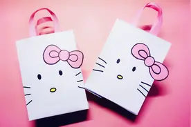 亲手做一个HelloKitty手提袋折纸，送给我最亲爱的你！视频封面