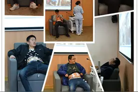 男人生孩子有多痛 青岛当代妇产准爸爸分娩阵痛初体验活动受热捧图片