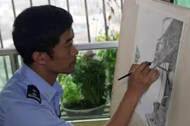 这么美的老街古镇 是泸州民警用钢笔画出来的图片