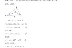三角形内外角平分线有关命题的证明及应用图片