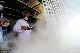 青岛：非遗手工粉条开始加工 量少供不应求图片