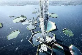 东京拟建海上超级摩天楼 将比迪拜哈里法高一倍图片