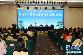 海南省工信厅组织重点项目政策培训班图片