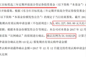 东方红基金再现比例配售，单日18亿申购款半数退还图片
