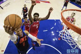 NBA常规赛：雷霆胜76人图片