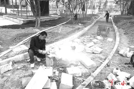 马跑泉公园提升改造项目如火如荼图片