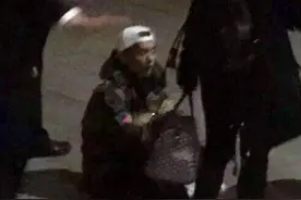 鹿晗坐高铁遭围堵 蹲地苦求粉丝撤离图片