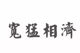 成语郑州│宽猛相济图片