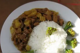咖喱猪肉饭图片