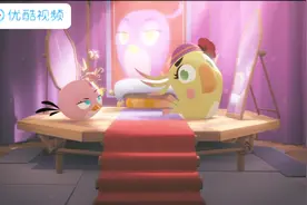 动漫：愤怒的小鸟，小黄鸟拿了紫色鸟的帽子，史黛拉很生气！视频封面