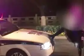 女子酒吧门前大闹 脚踩警车爬车顶视频封面