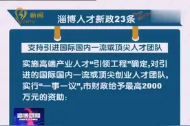 淄博人才新政23条视频封面