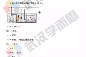 2016武汉初三 · 四月调考理化试卷及答案解析图片