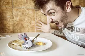 （图片）还记得小老鼠杰瑞吗？外国小哥这样找回童年图片