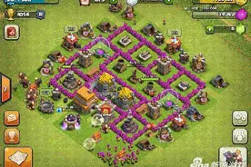 部落冲突(Clash of Clans)六本最强布局 六本神阵布局攻略图片