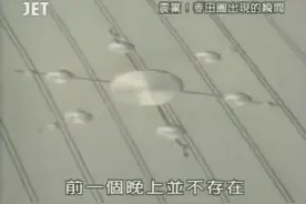 UFO在麦田制造麦田圈过程，瞬间打造能力超乎想象！图片