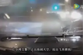 堪比大片！暴怒大货车怒闯红灯，瞬间将众车秒杀！图片