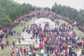实拍：北部湾六湖陈氏始袓念邦公祭祖花絮图片