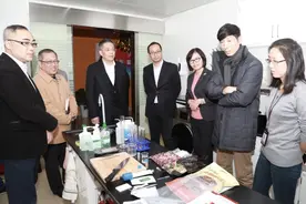 市工商局领导调研东方购物图片
