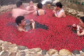 当温泉遇到水果，看你能不能经得住诱惑图片