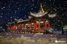 雪落麟游，仿佛穿越时光，回到唐时九成宫！图片