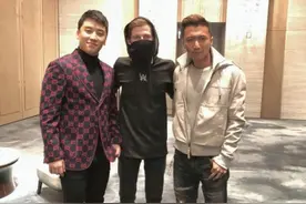 谢霆锋晒与Alan Walker、胜利合影 直男画风图片