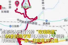 跑友圈大神每天跑20公里上下班 在成都地图上跑出一朵玫瑰花图片