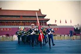 时隔一个月，再访担负天安门升旗的三军仪仗队图片