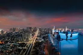能360度看曼谷夜景的酒吧图片