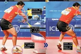 直板反手反面台内侧拧下旋球技术要领图片