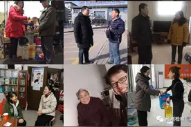 寒冬腊月冰雪冷 访贫问苦送真情图片