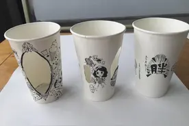 高校创意课上玩花样 纸杯镂空成卡通故事图片