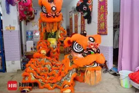 春节旺季 成都舞狮队一天最多可跑十几场图片