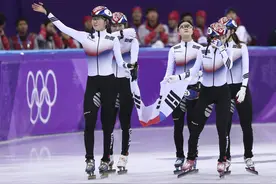 （冬奥会）（4）短道速滑——女子3000米接力：韩国队夺冠图片
