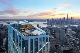 漂在空中俯瞰曼哈顿天际线，纽约出现了世界最高的住宅泳池图片