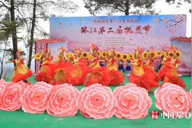天气晴朗 环江桃花节游客爆满图片