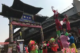 山西徐沟背棍：百年空中“芭蕾”舞出年味图片