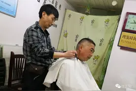 正安老行当之剃头匠图片