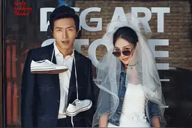 穿婚纱街拍，够格！——北京CD视觉婚纱摄影街拍婚纱照图片