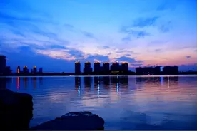 昨天傍晚开封西湖景色简直美绝了图片